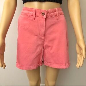 Land N Sea Pink High Rise Wide Leg Casual Shorts. Size 10 Large
